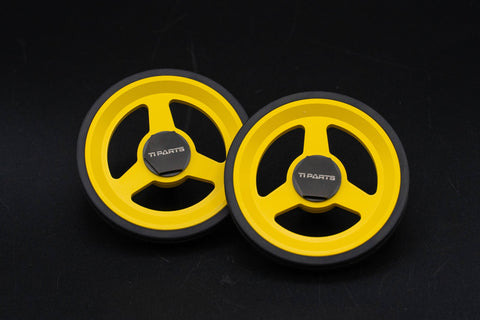 Ti parts Workshop Yellow Series 66mm Easy Wheels for Brompton Bicycle