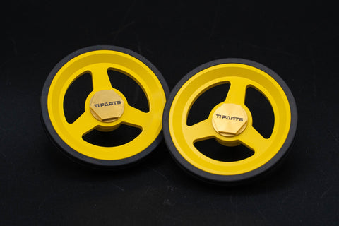 Ti parts Workshop Yellow Series 66mm Easy Wheels for Brompton Bicycle