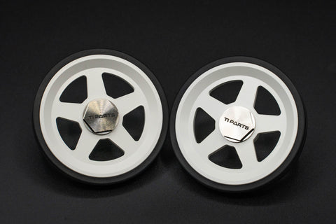 Ti parts Workshop White Series 66mm Easy Wheels for Brompton Bicycle