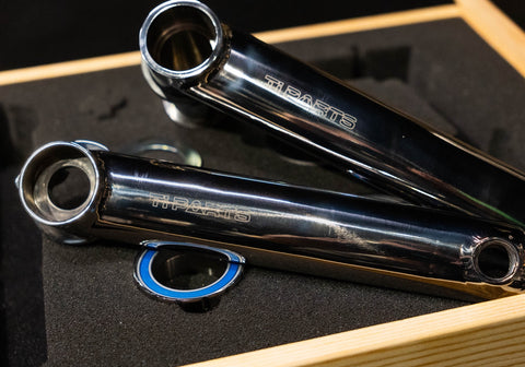 Ti Parts Workshop Titanium Bicycle Hollow Cranks + Titanium BSA30 Bottom Bracket⁣ Set