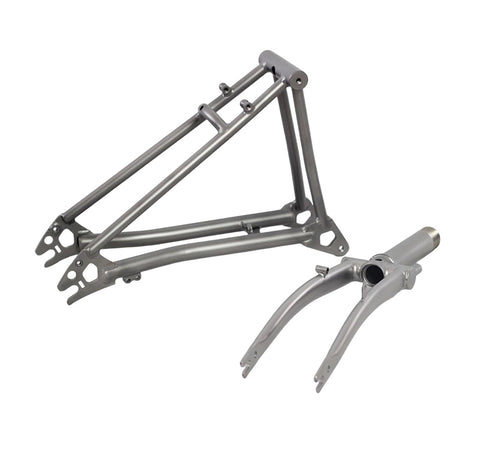 Comeplay Titanium P Line Titanium Fork + Rear Triangle Set for Brompton Bicycle