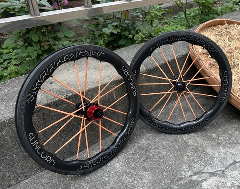 SUNCORD 16″ 349 7 Speed Full Carbon Wheelset for Brompton Bicycle