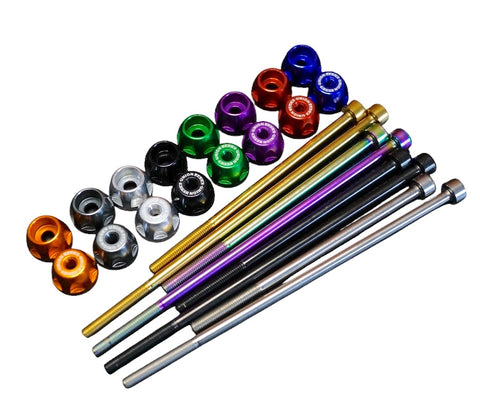 Union Jack 74/112mm Titanium Skewer Set for Brompton Bicycle P/T Line