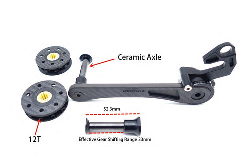 SUNCORD 4-7 Speed Carbon Tensioner for Brompton Bicycle P/T Line