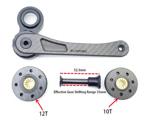 SUNCORD 4-7 Speed Carbon Tensioner for Brompton Bicycle C Line