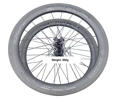 SUNCORD 16" 349 7 Speed Carbon Wheelset for Brompton Bicycle