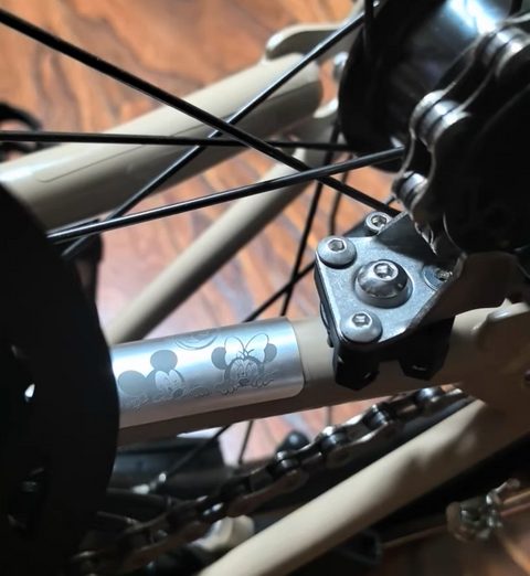 Custom Rear Triangle Frame Protector for Brompton Bicycle