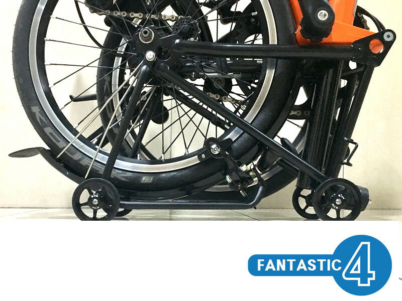 Brompton rear rack with easy sale wheels